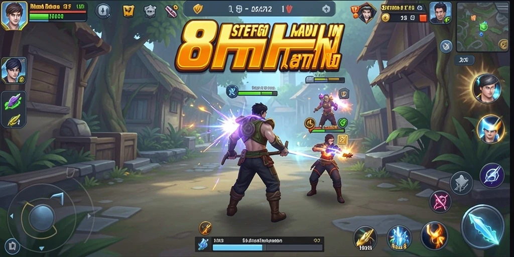 Tampilan gameplay strategis yang mendebarkan di 8HHH.