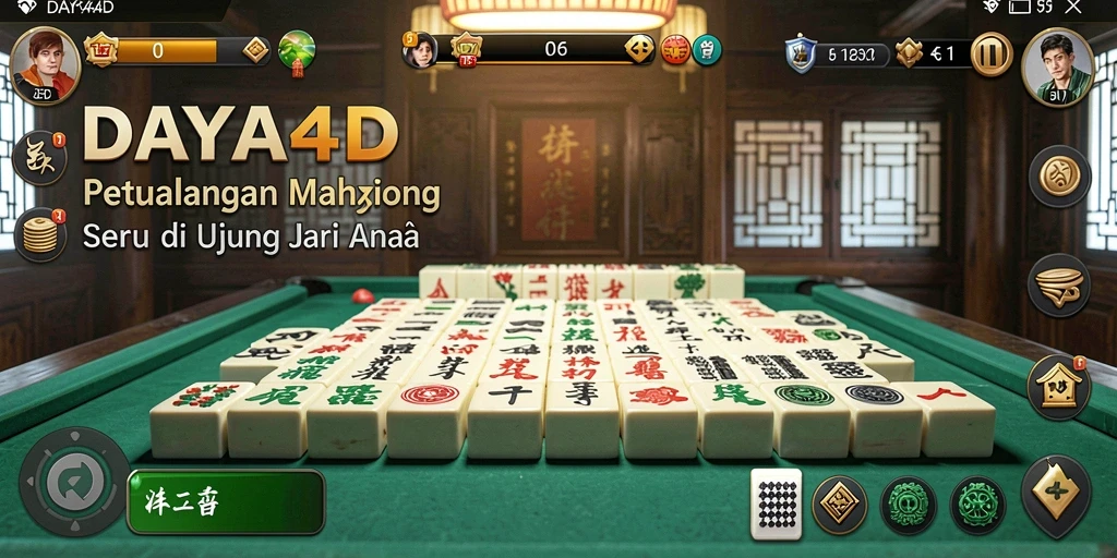 Tampilan menarik DAYA4D dengan gameplay Mahjong yang seru.