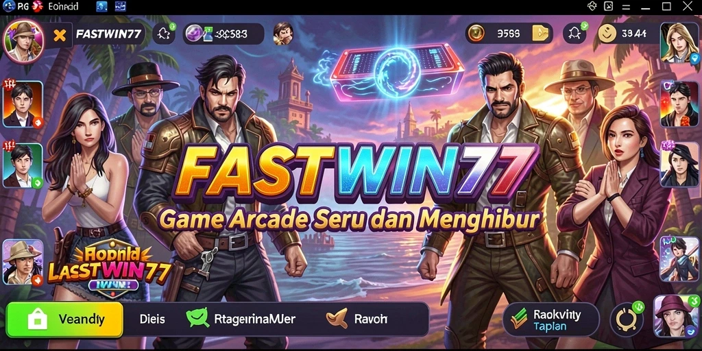 Tampilan gameplay seru FASTWIN77 dengan warna-warni menawan.