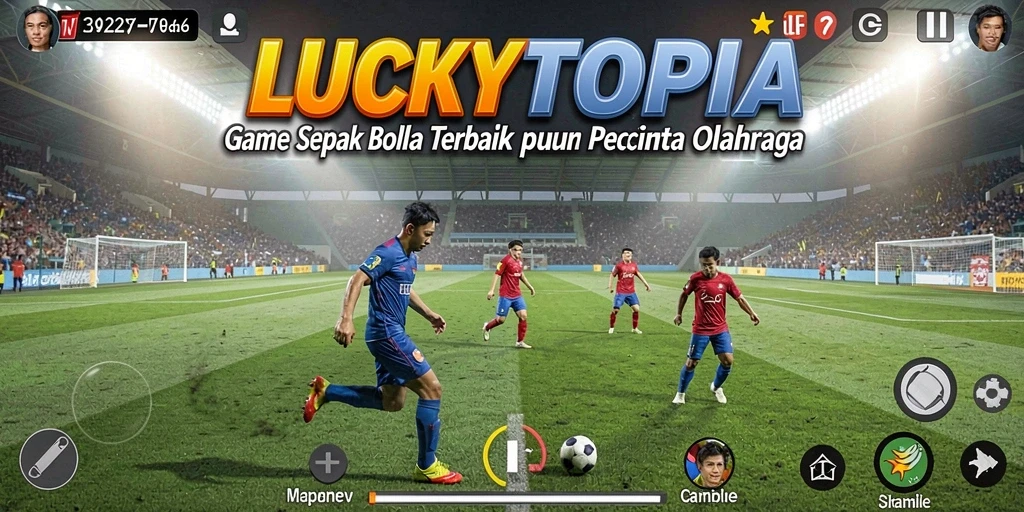 Tampilan menarik dari gameplay LUCKYTOPIA yang penuh aksi dan strategi.